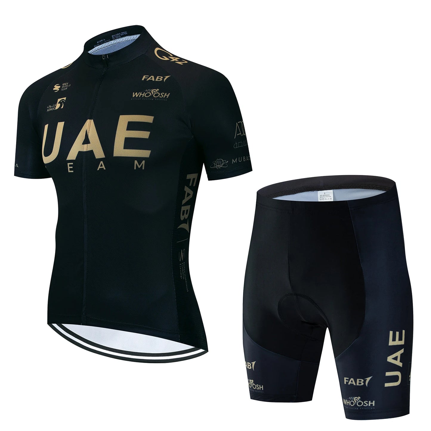 Vereinigte Arabische Emirate Radbekleidung Trikot Herren Set MTB Rennrad Uniform Shorts Herren Mountainbike Komplett 2024 Bib Anzug Herren Radfahren Frühling Sommer