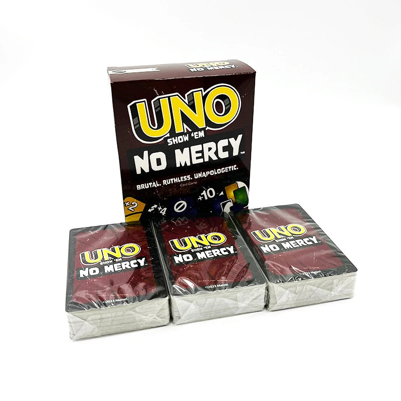 Uno No Mercy Brettspiele Uno-Karten Tisch Familienparty Unterhaltung Uno Gogo Gos Karten Spielzeug Kindergeburtstag Weihnachten