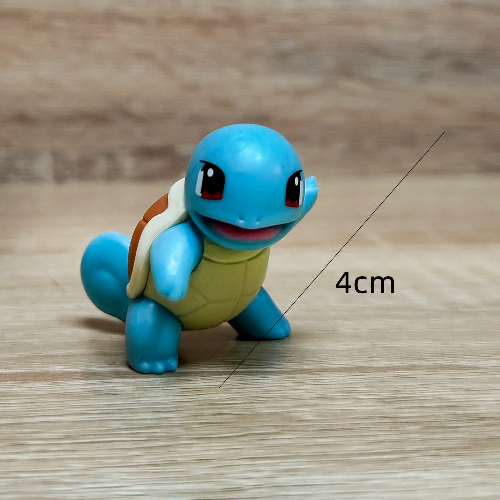 Pokémon Actionfigur Pikachu Spielzeug Charmander Squirtle Bulbasaur Taschenmonster Kleine Figuren Geschenk für Kinder