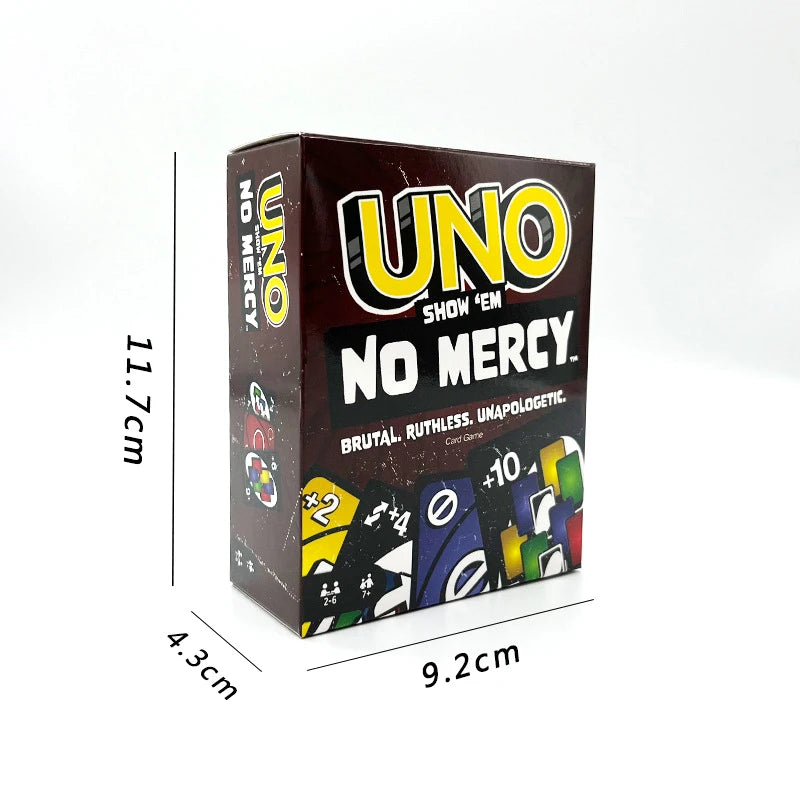 Uno No Mercy Brettspiele Uno-Karten Tisch Familienparty Unterhaltung Uno Gogo Gos Karten Spielzeug Kindergeburtstag Weihnachten