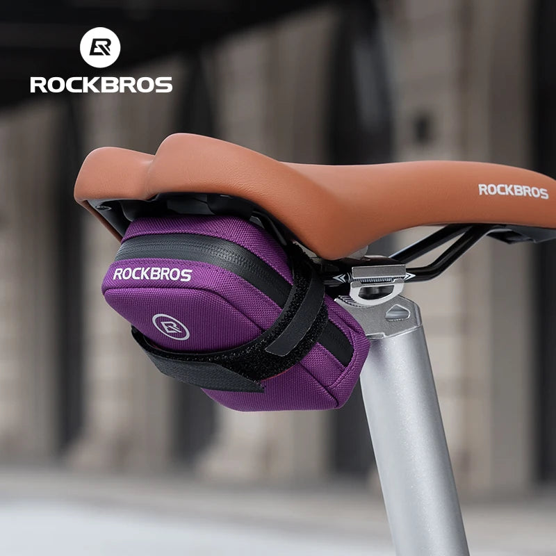 ROCKBROS Mini-Fahrrad-Satteltasche – Leichte, tragbare Fahrrad-Aufbewahrungstasche – Kleine Werkzeugtasche für Rennräder – Modische und schöne Fahrradtasche