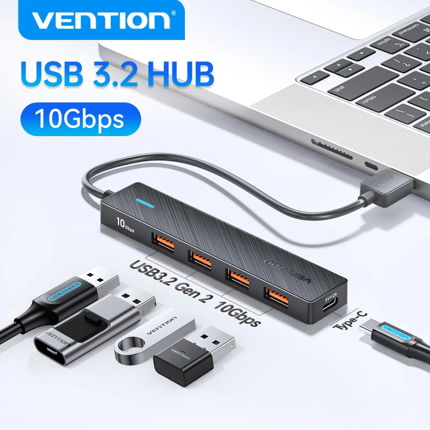 Vention USB 3.2 Hub — High Speed Multi-Port Adapter