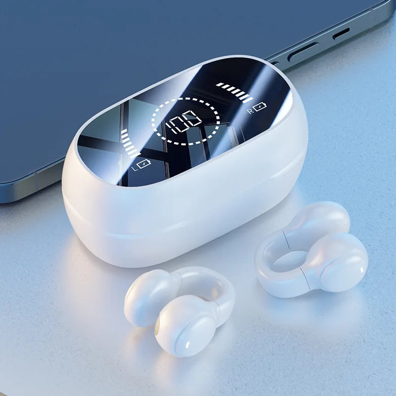 Wireless Ear Clip Headphones — Open Ear Bluetooth 5.3