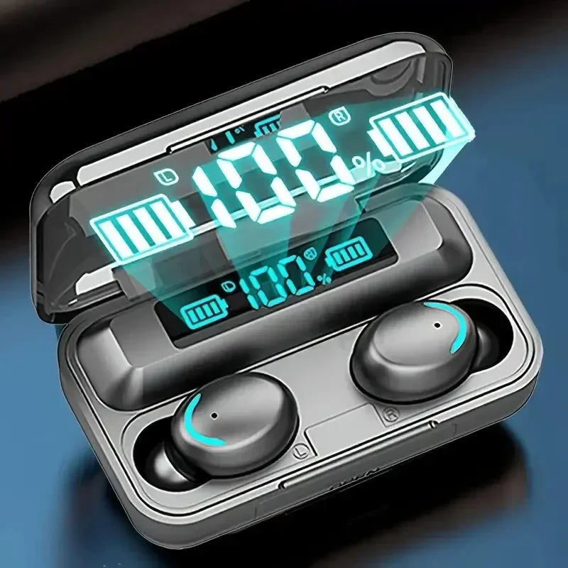 F9 True Wireless Earbuds — LED Power Display, Bluetooth 5.0