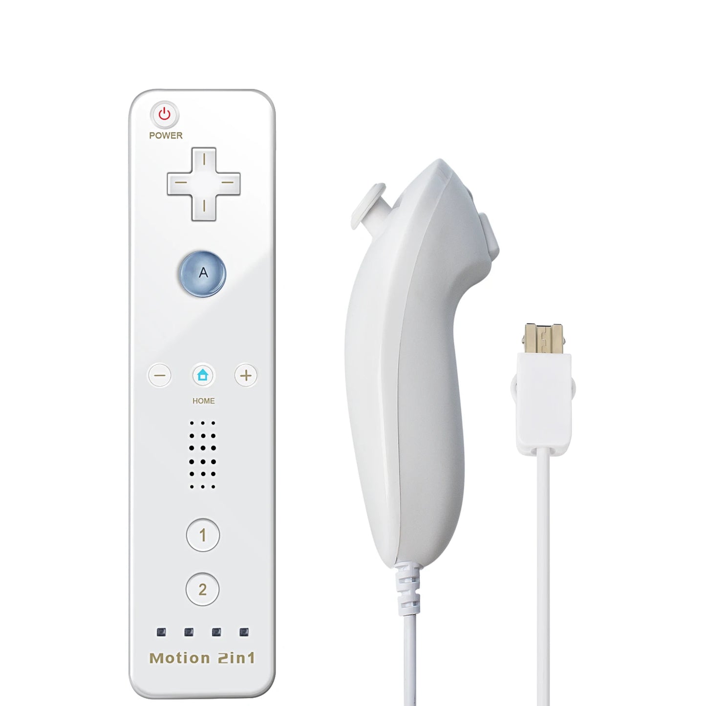 2-in-1-Controller für Nintendo Wii-Konsole, optional Motion Plus Wireless Remote Gamepad Joystick mit Silikonhülle, Spielzubehör
