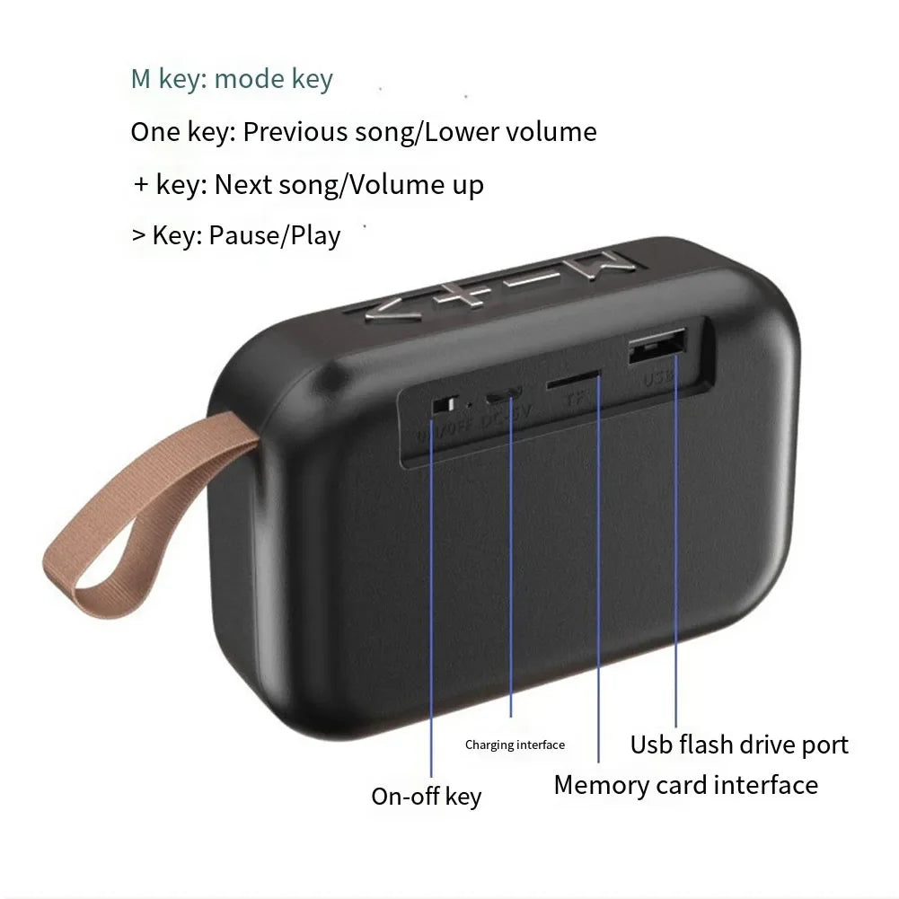 Mini Portable Bluetooth Speaker — Compact Wireless Audio