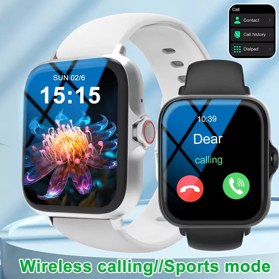 Smart Watch — Full Touch Screen, Bluetooth Calls & Health Tracking