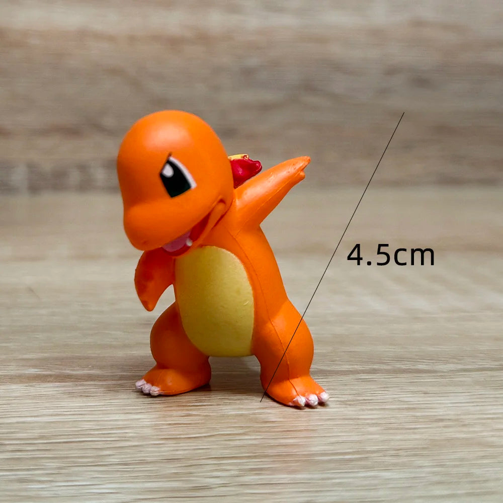 Pokémon Actionfigur Pikachu Spielzeug Charmander Squirtle Bulbasaur Taschenmonster Kleine Figuren Geschenk für Kinder