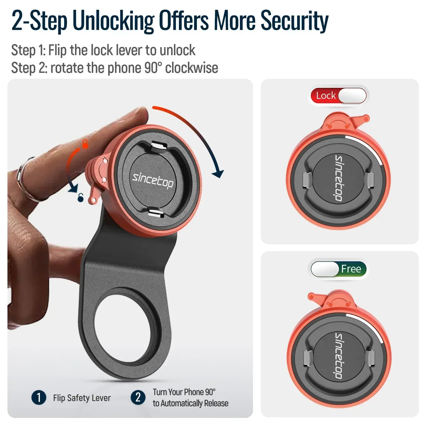 Fahrrad Handyhalter, Universelle Fahrrad Handyhalterung – Aluminium MTB/Straßenrad Vorbau, Schnellverschluss für einfaches Befestigen und Abnehmen