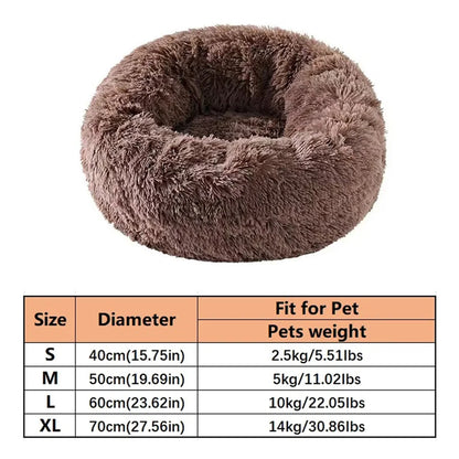 Faux Fur Donut Cat Bed