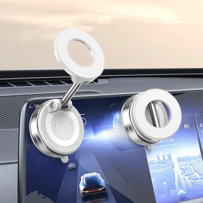 Magnetic Car Phone Holder — 360° Foldable MagSafe Compatible