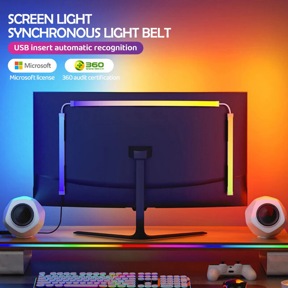 RGB Gaming Ambient Light — Monitor Backlight & Music Sync