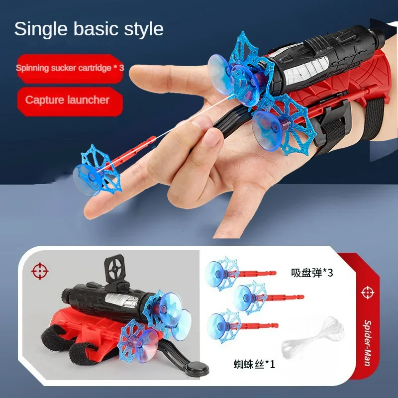 Neu für Spiderman Actionfigur Anime-Charaktere Kinderspielzeug Rollenspiel Handschuhwerfer-Set Handgelenk-Spielzeug-Set Figuren Hobbys