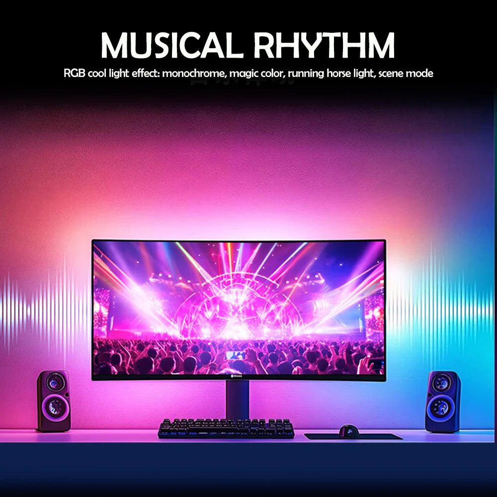 RGB Gaming Ambient Light — Monitor Backlight & Music Sync