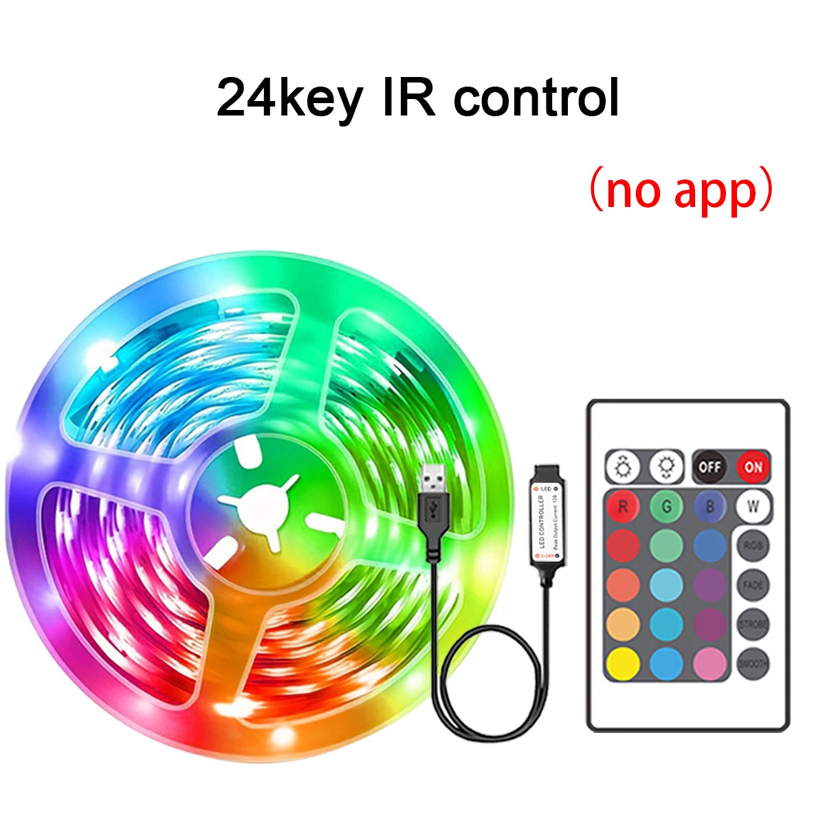 Smart RGB LED Strip Lights — App Control & Music Sync