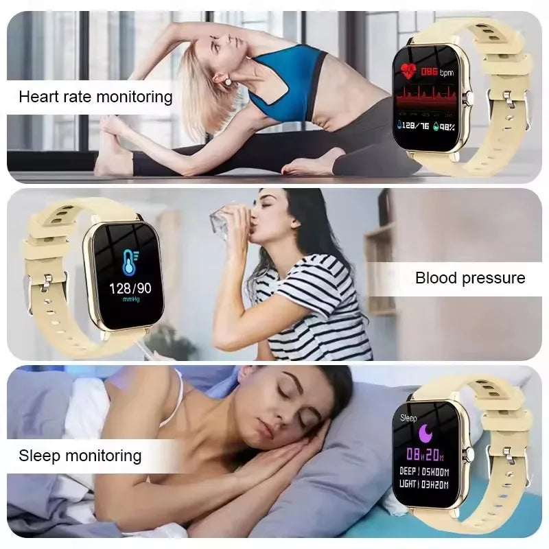 Smart Watch — Full Touch Screen, Bluetooth Calls & Health Tracking