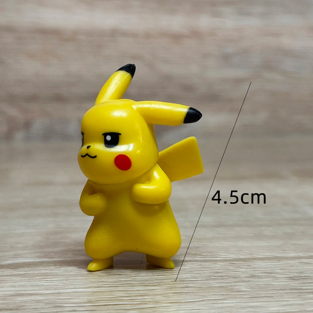 Pokémon Actionfigur Pikachu Spielzeug Charmander Squirtle Bulbasaur Taschenmonster Kleine Figuren Geschenk für Kinder