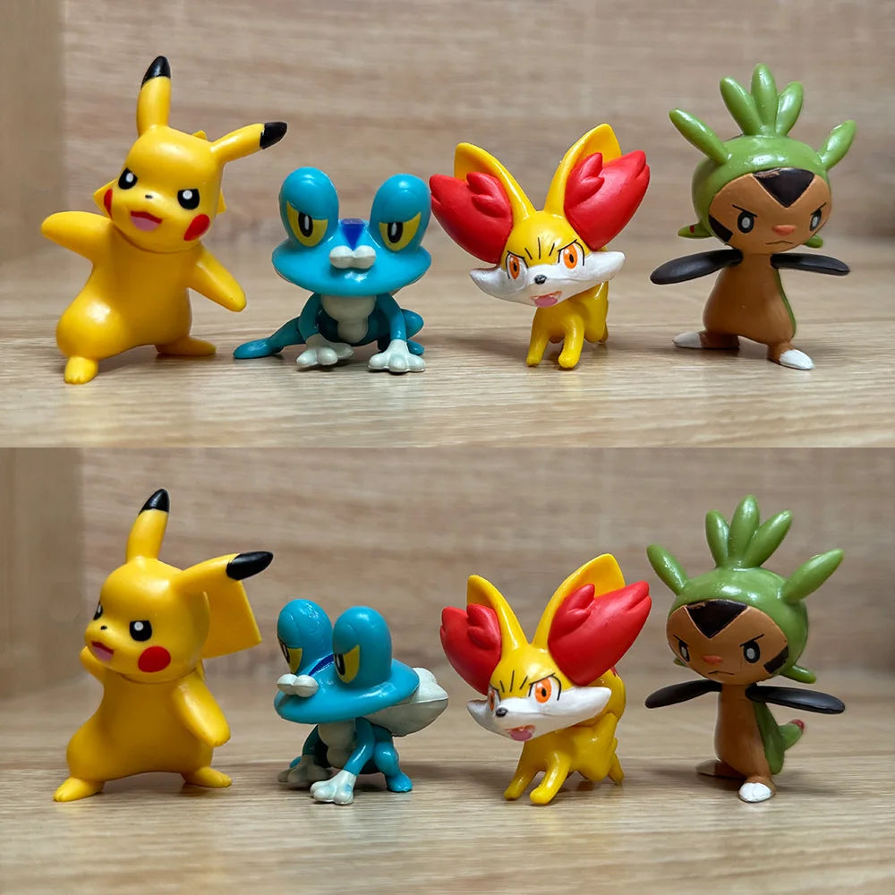 Pokémon Actionfigur Pikachu Spielzeug Charmander Squirtle Bulbasaur Taschenmonster Kleine Figuren Geschenk für Kinder