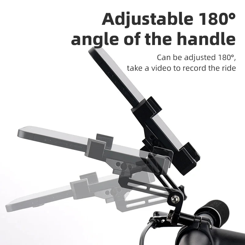 ROCKBROS Fahrrad-Handyhalterung für 4,7–7,09 Zoll – Hochfester Aluminiumlegierungs-Mobiltelefonhalter – Handy-Ständer – Fahrrad-Zubehör