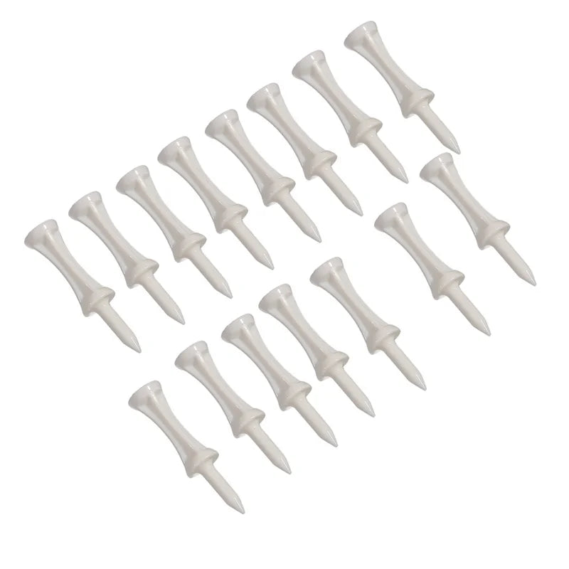 50 Stück/Packung Professionelle Golftees 25mm-51mm Castle Orange Golfer Zubehör Kunststoff Golftees, perfekt zum Abschlagen des Balls