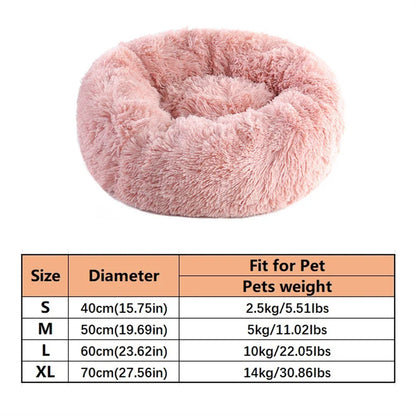 Faux Fur Donut Cat Bed