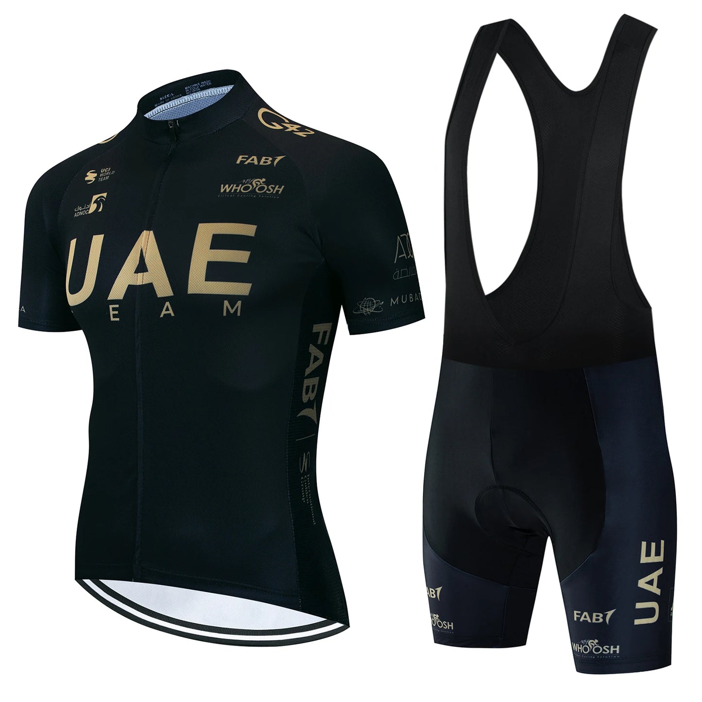 Vereinigte Arabische Emirate Radbekleidung Trikot Herren Set MTB Rennrad Uniform Shorts Herren Mountainbike Komplett 2024 Bib Anzug Herren Radfahren Frühling Sommer