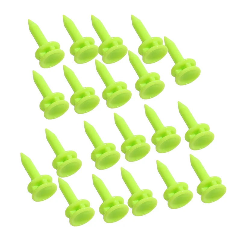 50 Stück/Packung Professionelle Golftees 25mm-51mm Castle Orange Golfer Zubehör Kunststoff Golftees, perfekt zum Abschlagen des Balls