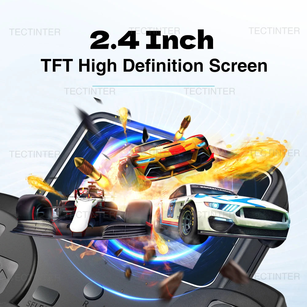 S10 Videospielkonsole Eingebauter Retro-Handheld-Game-Player mit 520 Spielen 2,4-Zoll-Spiel AV-Ausgang tragbarer Videoplayer