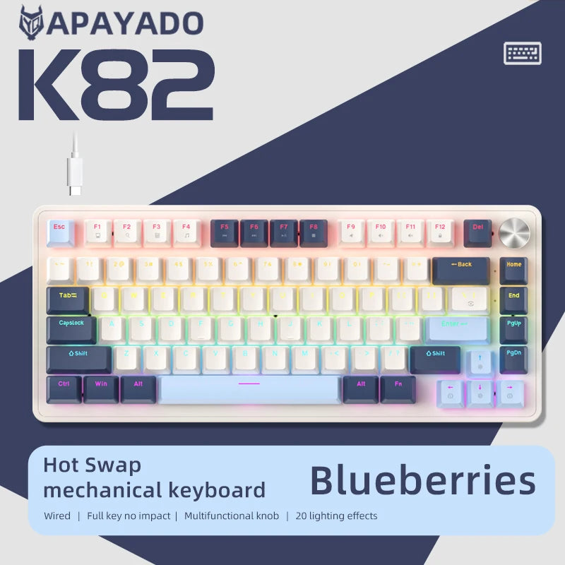 K82 Mechanical Keyboard — RGB Hot-Swap 75%