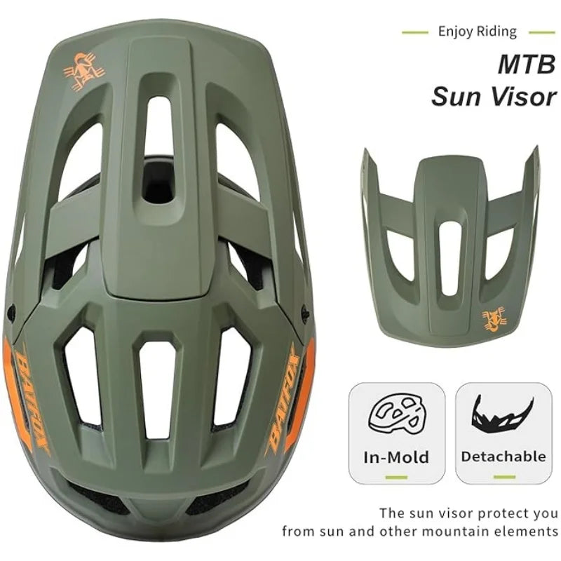 BATFOX Fahrradhelm MTB – In-Mold Speed-Mountainbike-Helm – Originaler, spezialisierter Fahrradhelm für Herren und Damen