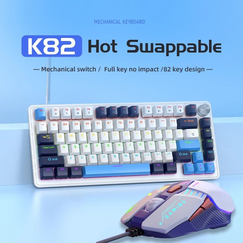 K82 Mechanical Keyboard — RGB Hot-Swap 75%