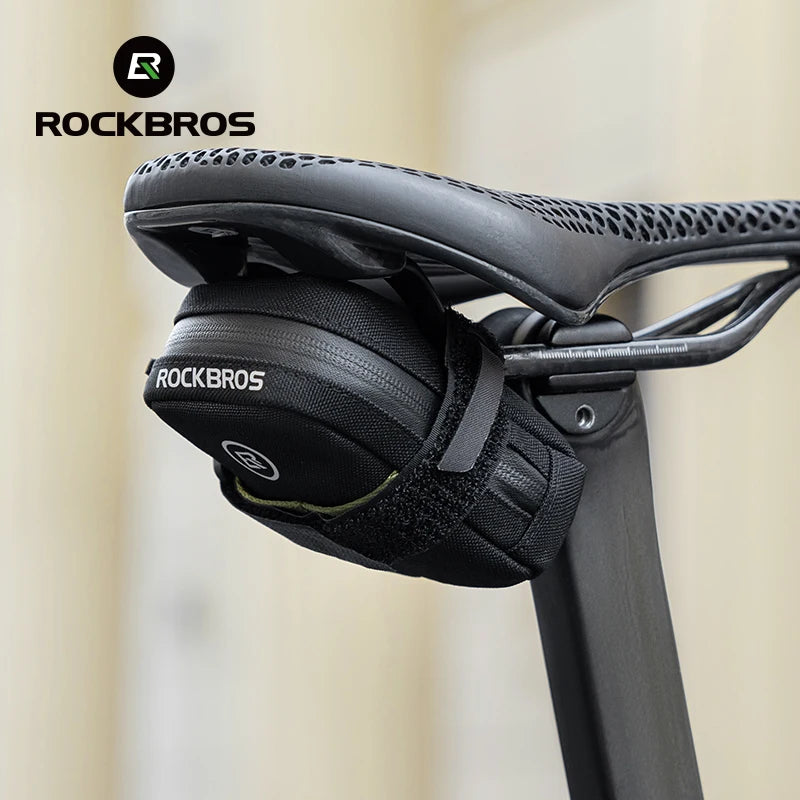 ROCKBROS Mini-Fahrrad-Satteltasche – Leichte, tragbare Fahrrad-Aufbewahrungstasche – Kleine Werkzeugtasche für Rennräder – Modische und schöne Fahrradtasche