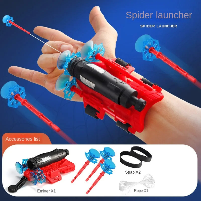 Neu für Spiderman Actionfigur Anime-Charaktere Kinderspielzeug Rollenspiel Handschuhwerfer-Set Handgelenk-Spielzeug-Set Figuren Hobbys
