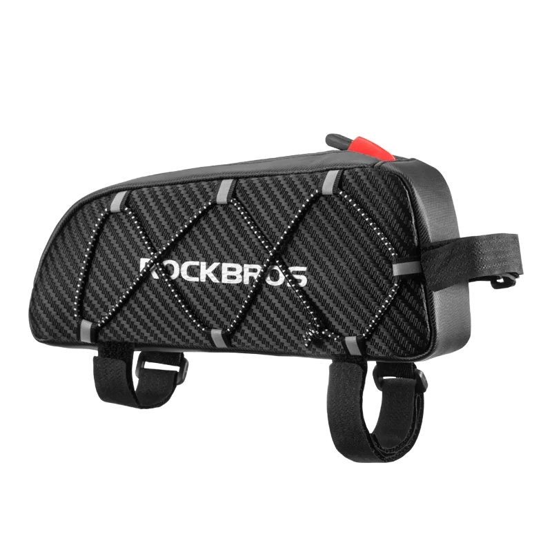 Rockbros Fahrradrahmen-Tasche – reflektierende, ultraleichte Front-Oberrohr-Tasche mit großem Fassungsvermögen, tragbar, multifunktional, Fahrradzubehör