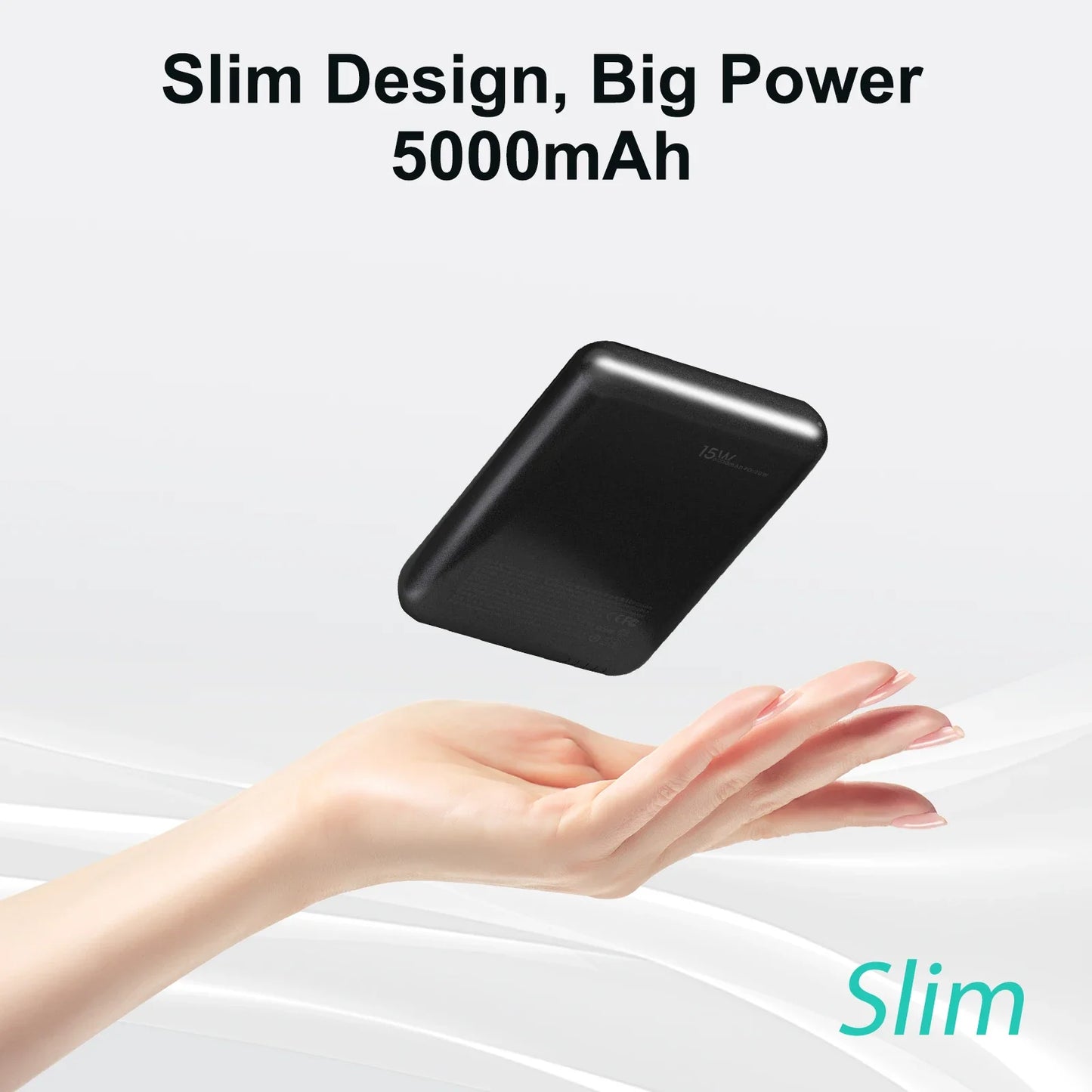 Magnetic Wireless Power Bank — 5000mAh MagSafe Compatible