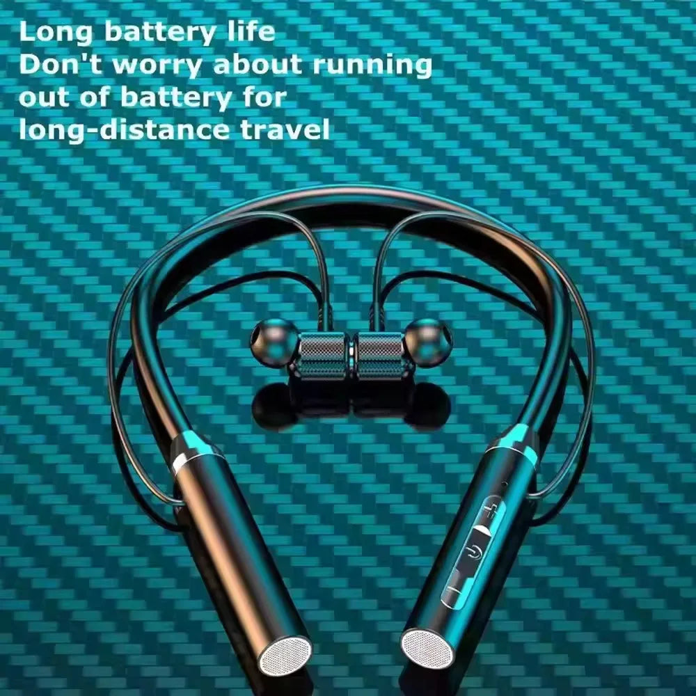 Neckband Wireless Earphones — Bluetooth 5.3, Magnetic Sport Design