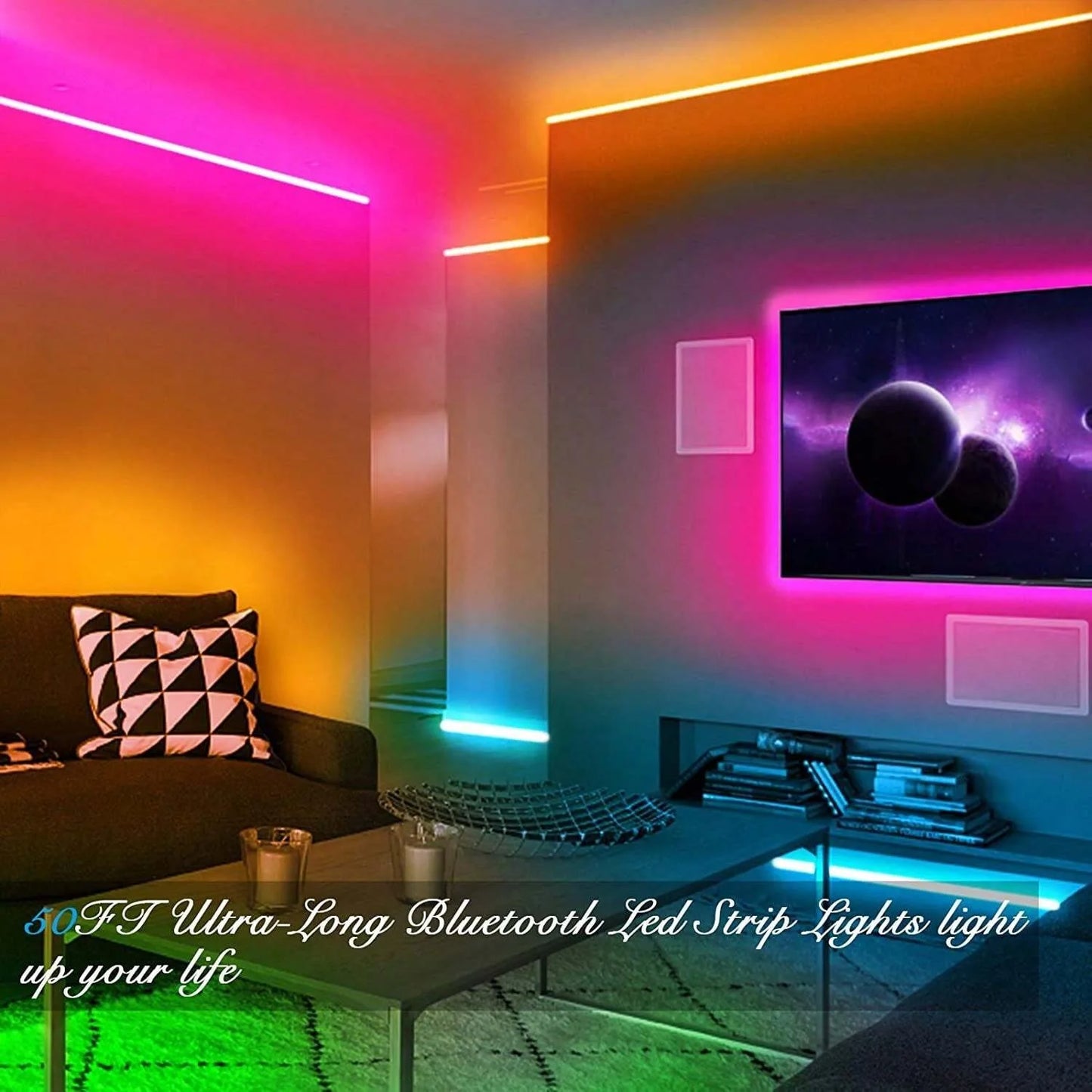 USB LED Strip Lights — Music Sync & Color Changing