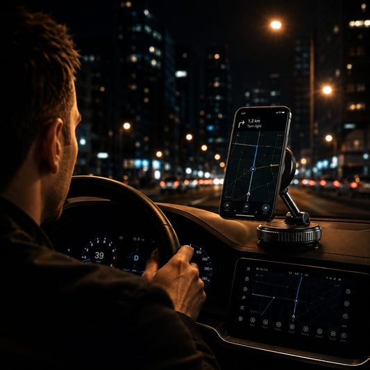 Magnetic Car Phone Holder — 360° Foldable MagSafe Compatible