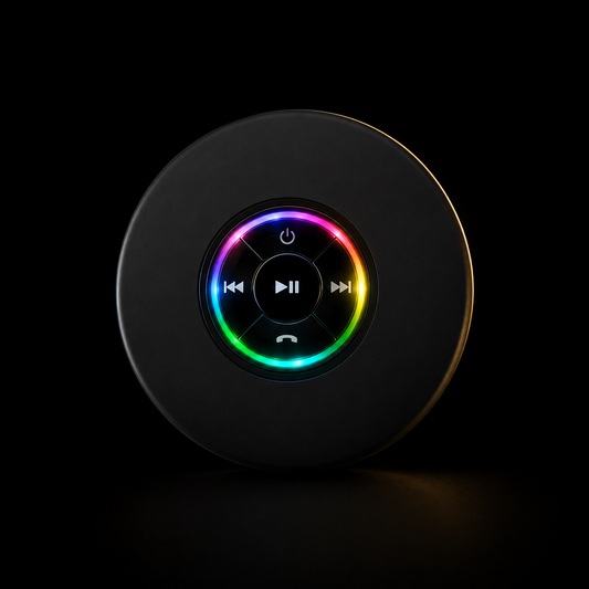Waterproof Bluetooth Speaker — IPX4 Shower & Outdoor, Suction Mount